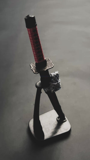 Mini Katana Letter Opener - Red Samurai Katana Sword Letter Opener