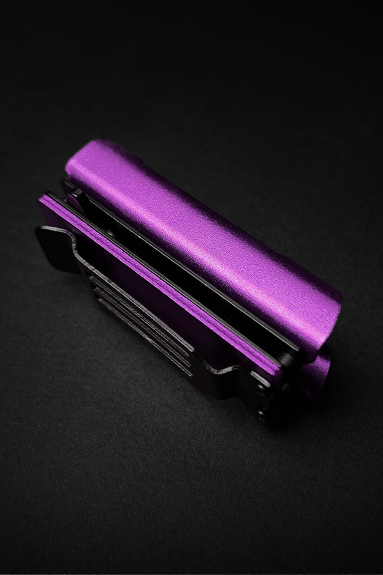 Guild Arms purple knife lighter holder case designed for secure and stylish carrying