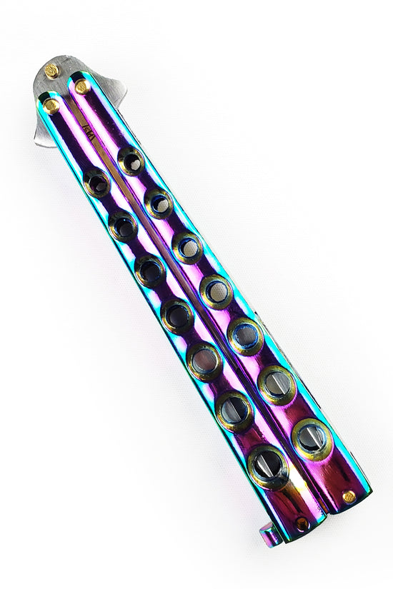 Guild Arms Rainbow Butterfly Fork Trainer with Colorful Handle for Safe Practice