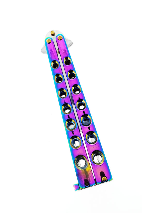 Guild Arms Rainbow Butterfly Fork Trainer for practicing flipping techniques safely