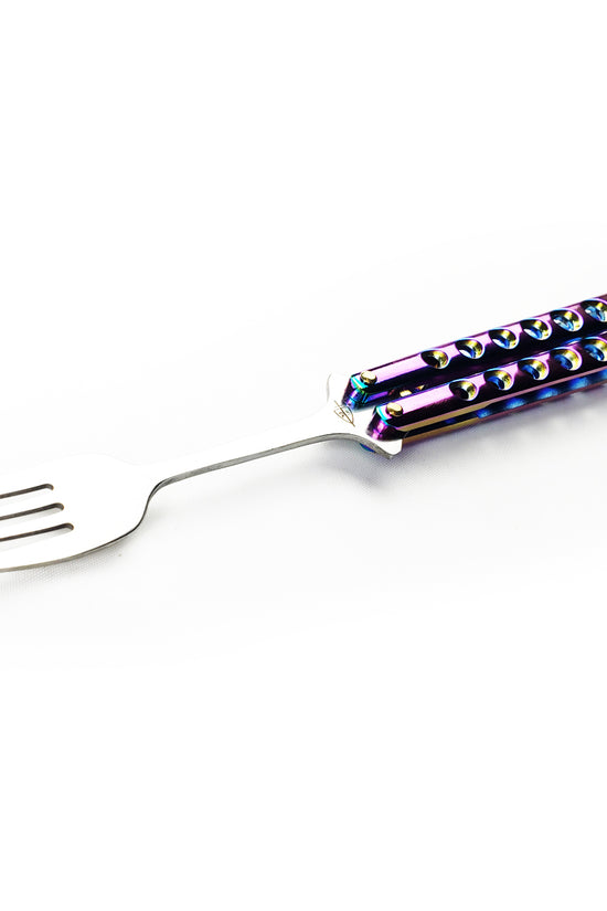 Guild Arms Rainbow Butterfly Fork Trainer with Colorful Handles for Safe Practice