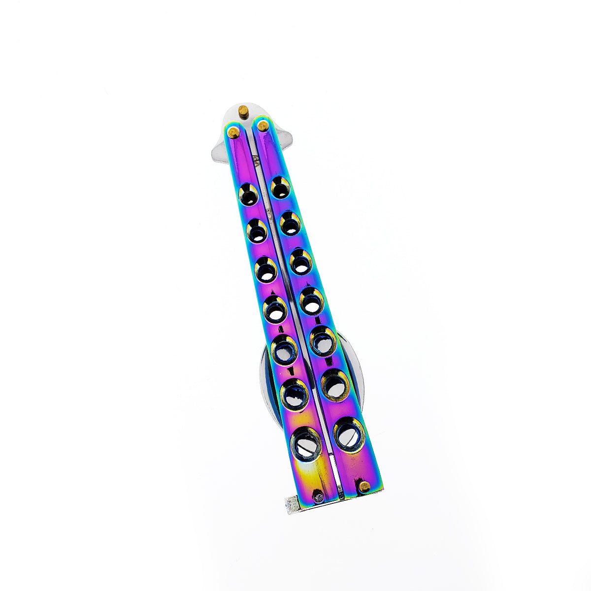Guild Arms Rainbow Butterfly Spoon Knife Trainer with Colorful Finish for Practice and Skill Development