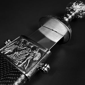 High quality Roman Gladiator sword with detailed hilt and ornate design for collectors and reenactors