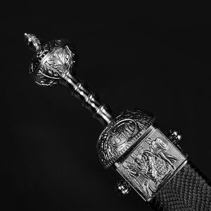 High quality Roman Gladiator sword with intricate engravings and a detailed hilt design