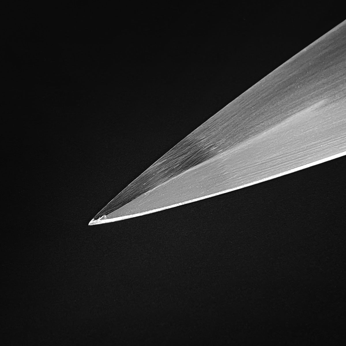 High quality Roman Gladiator sword blade tip with a polished finish and sharp edge detail