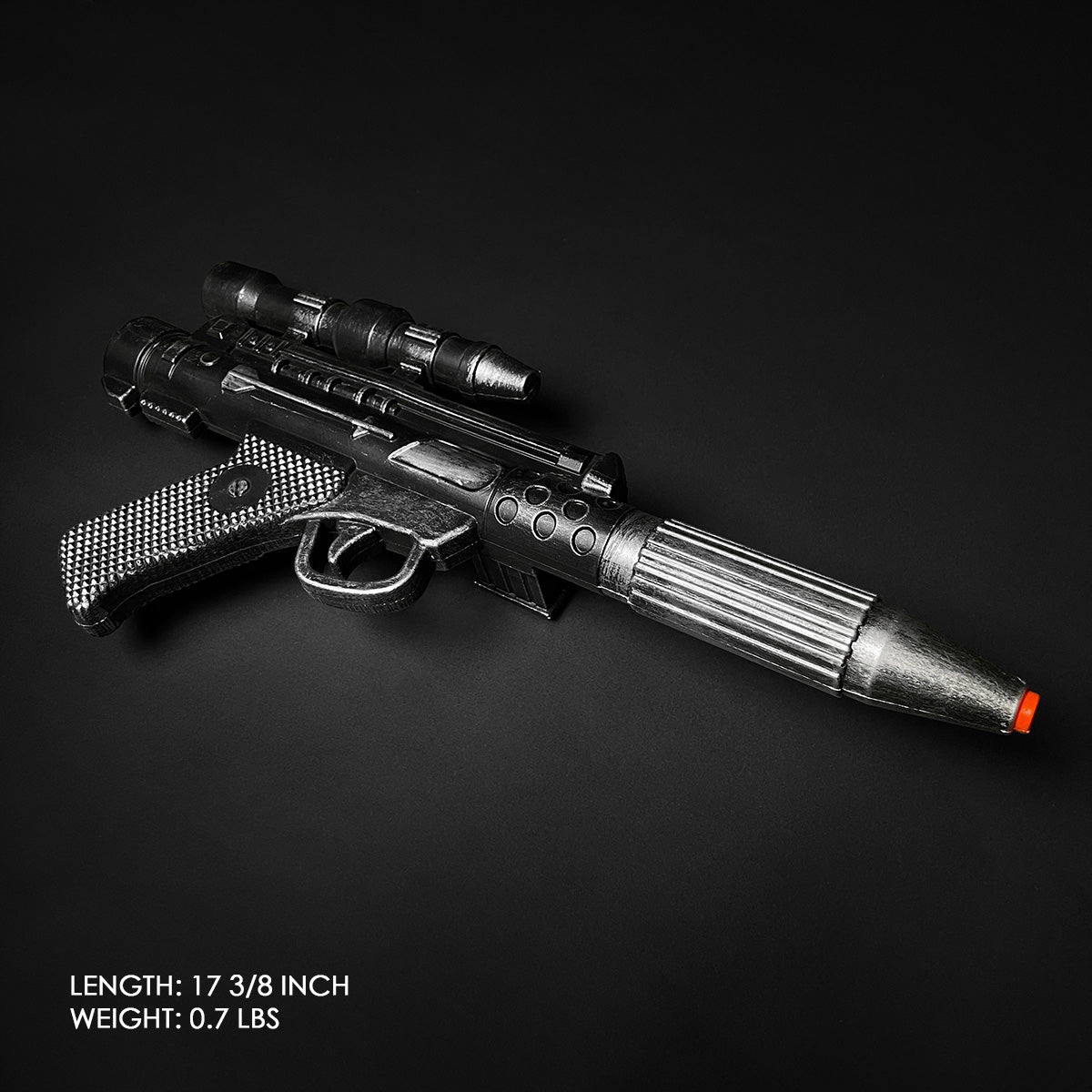 Guild Arms Sci-Fi Cosplay Foam Laser Gun with detailed design and orange safety tip