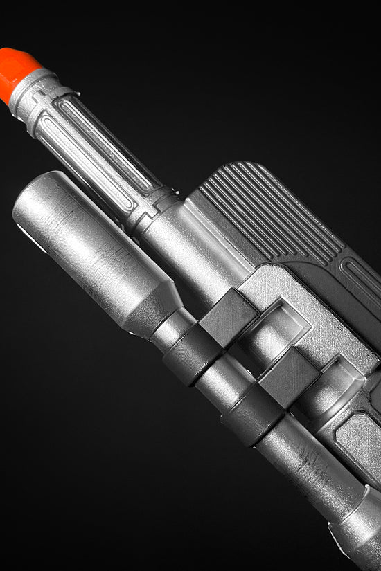 Otaku Gear silver sci-fi foam laser gun for Cosplay with detailed design and orange tip