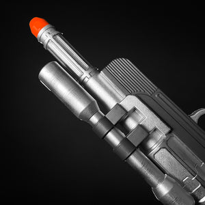 Otaku Gear silver sci-fi foam laser gun for Cosplay with detailed design and orange tip