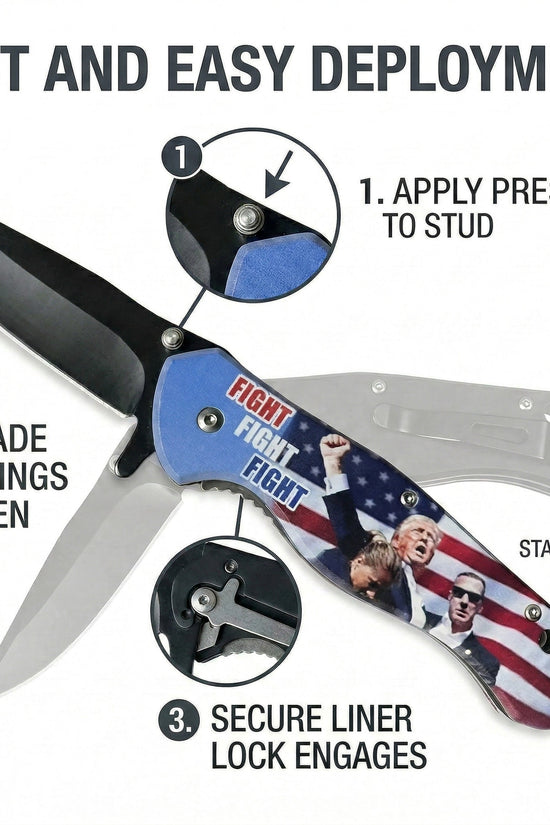4.35" Black Blade /Fight  Handle / Assisted Knife