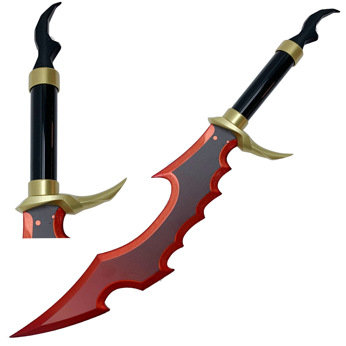 Shadow Monarch Style Demon Dagger Bamboo Blade Display Prop – Guild Arms