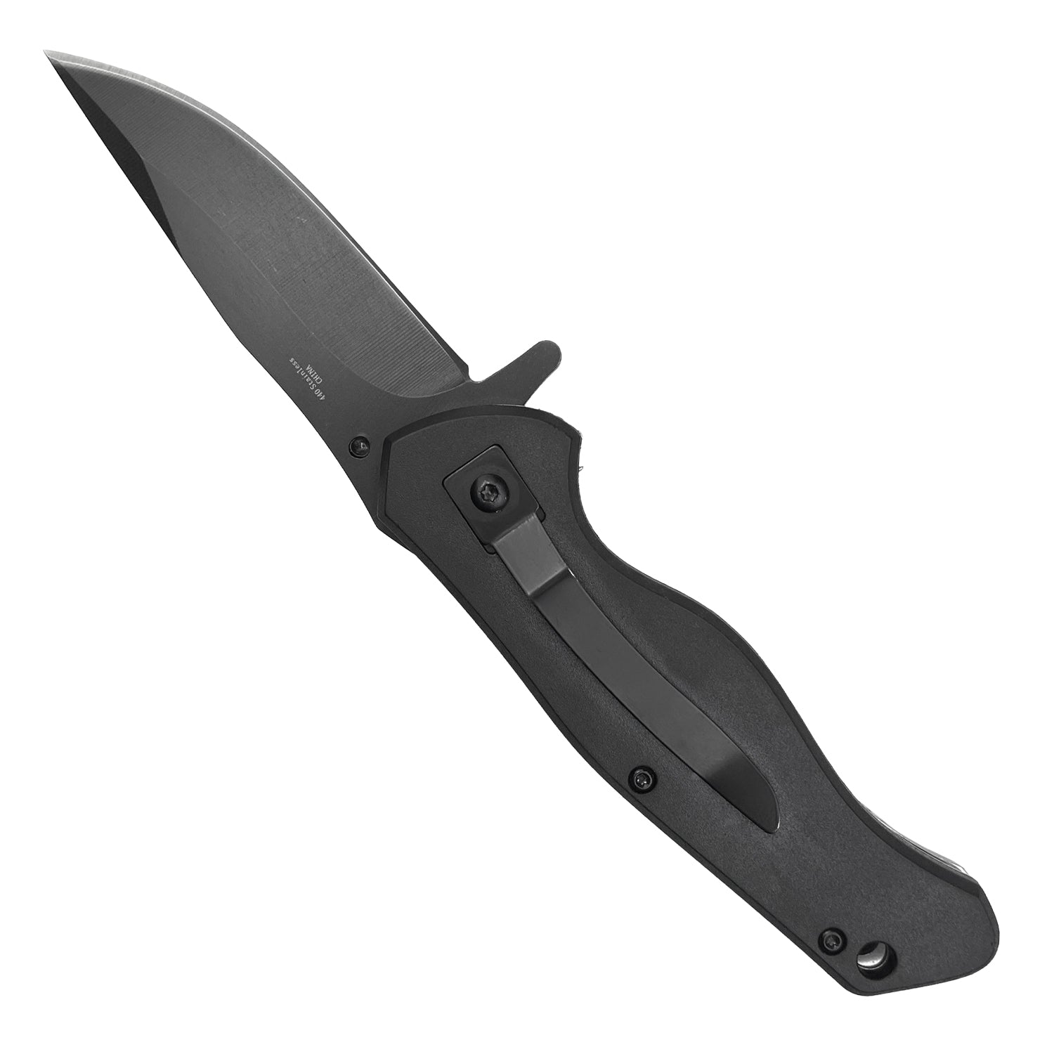 Guild Arms spring assisted pocket knife Let's Go Brandon with a sleek black finish and ergonomic handle