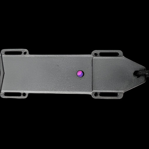 Guild Arms survival knife black polymer sheath with purple rivet and lanyard slot Hunting Knife Galaxy Purple Blade Tactical Knife