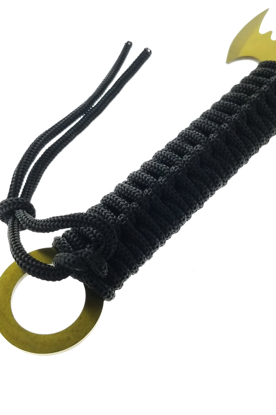 Tactical Master Tactical Machete and Throwing Knives Set Gold with durable paracord handle and unique design