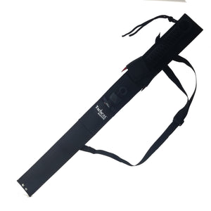 Tactical Master tactical machete set with throwing knives in black carrying case with shoulder strap