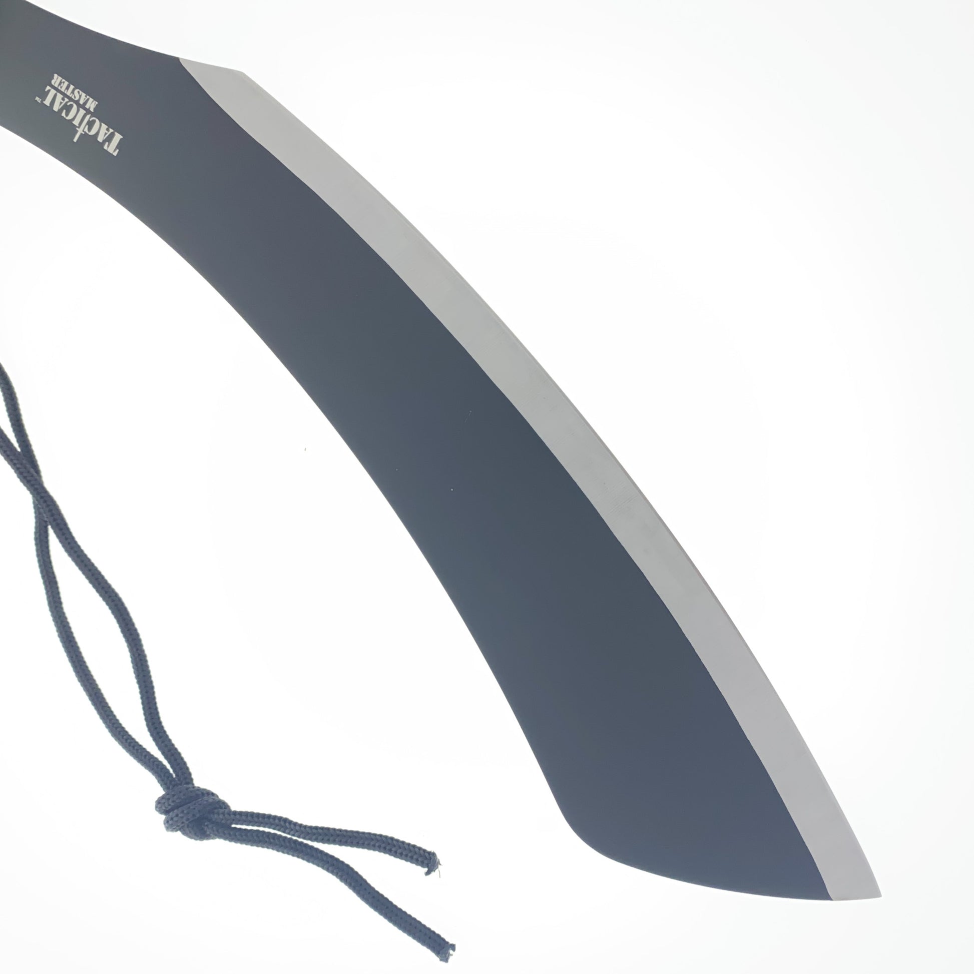 Tactical Master black curved machete blade with sharp edge and lanyard cord best machete for camping and survival