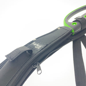 Tactical Master machete in black sheath with green handle, best machete for camping and survival