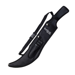 Tactical Master Gold Machete Throwing Knife with sheath and adjustable strap for easy carrying