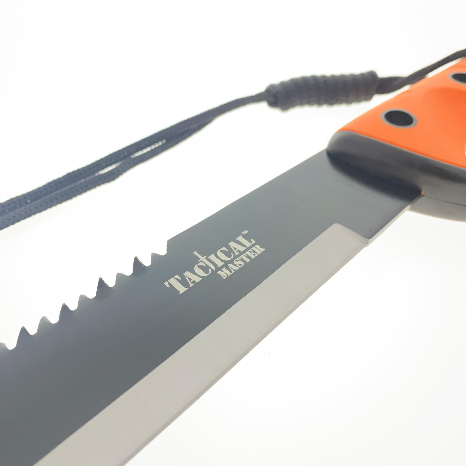 Tactical Master Orange Survival Machete with Firestarter & Sharping Stone for outdoor adventures