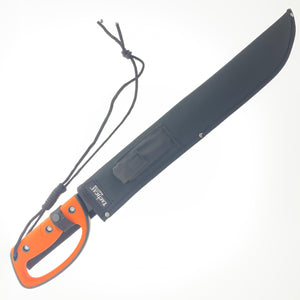 Tactical Master Orange Survival Machete with Firestarter & Sharping Stone for outdoor activities