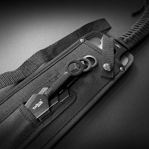 Tactical Master tactical machete with throwing knives in black nylon sheath with strap