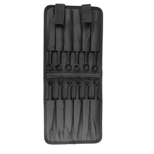 Target Master Ninja Throwing Kunai 12 PCS Set displayed in a compact carrying case with secure slots