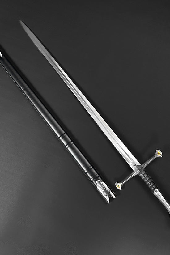 The Valorbrand – Knight’s Collection Elite Medieval Sword with a polished stainless steel blade and sleek grip