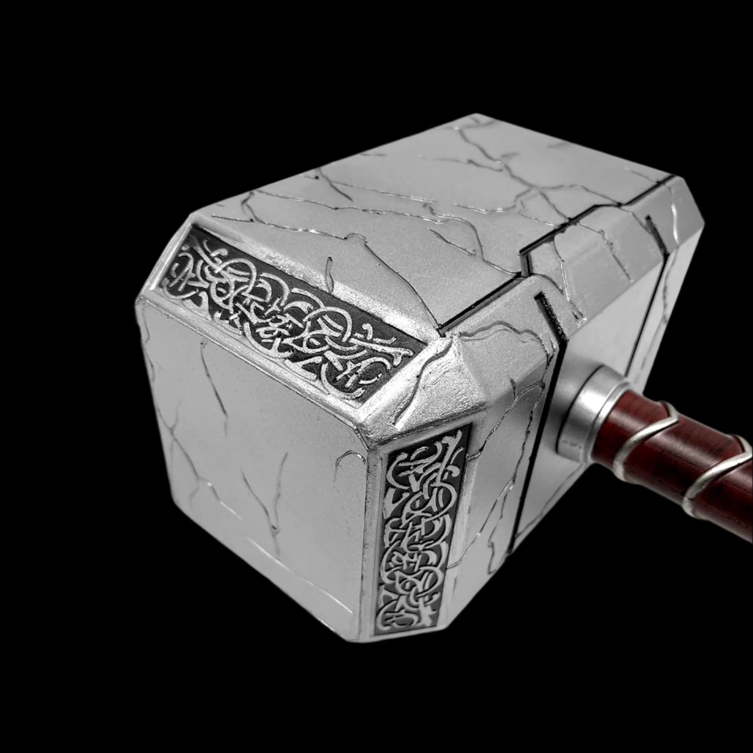 Guild Arms Thunder Foam Hammer Cosplay with metallic finish and intricate design for costume enthusiasts