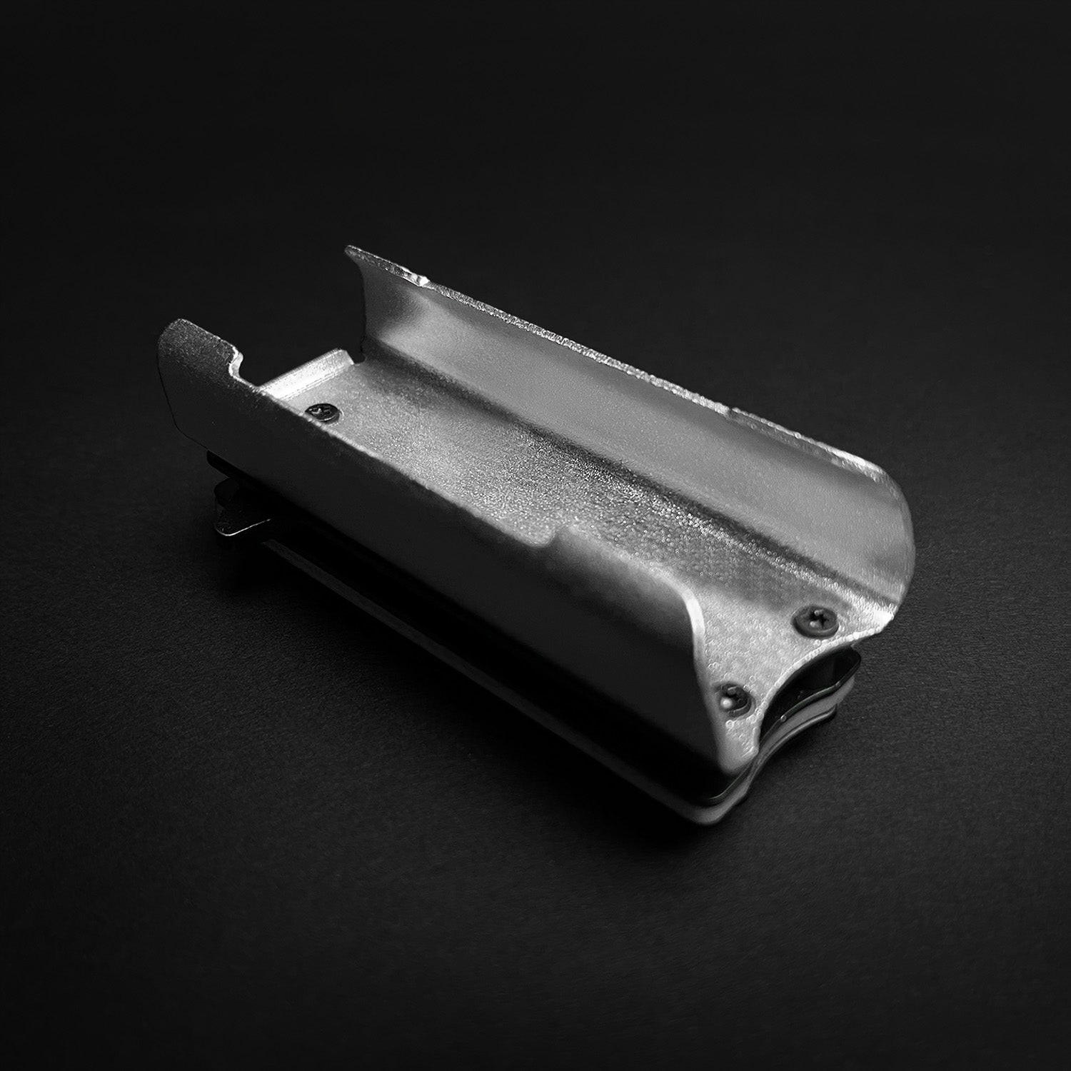 Guild Arms Lighter Case EDC spring assist knife in stainless steel compact pocket carry with pocket clip