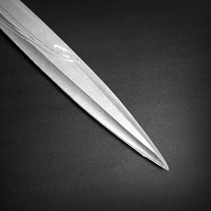 Guild Arms foam cosplay short sword realistic silver blade close-up on black background