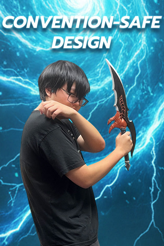 Otaku Gear Venom Fang Anime Foam Dagger for Cosplay in a convention-safe design held by a young person