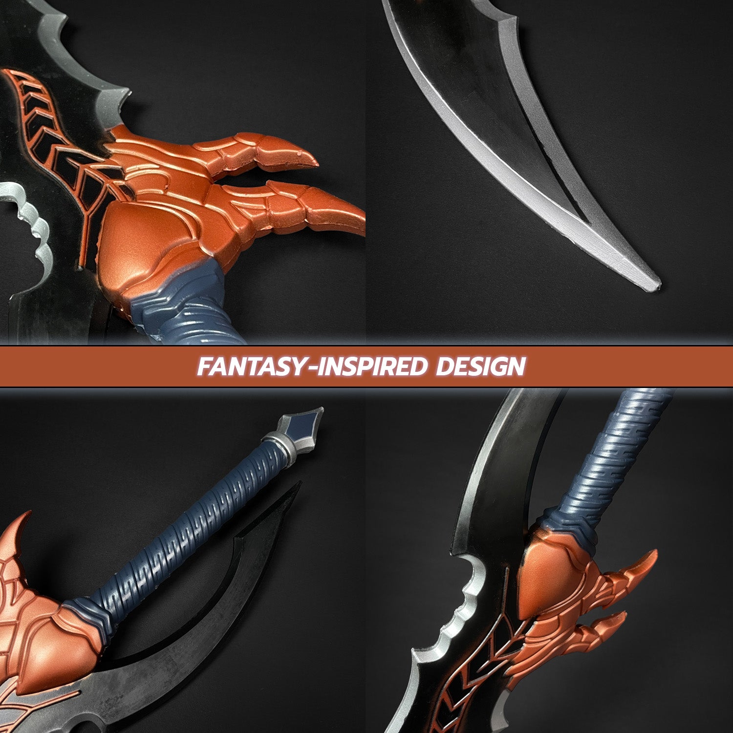 Venom Fang Anime Foam Dagger for Cosplay with detailed fantasy-inspired design and vibrant colors