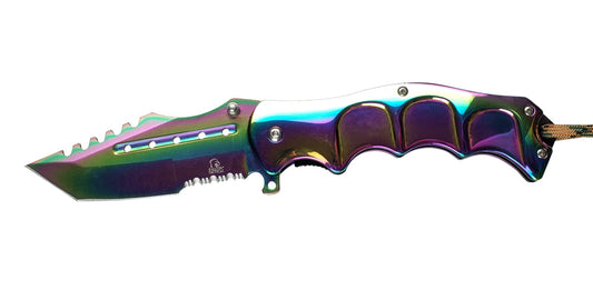 Falcon 8" Overall Rainbow Coating Metal Knife