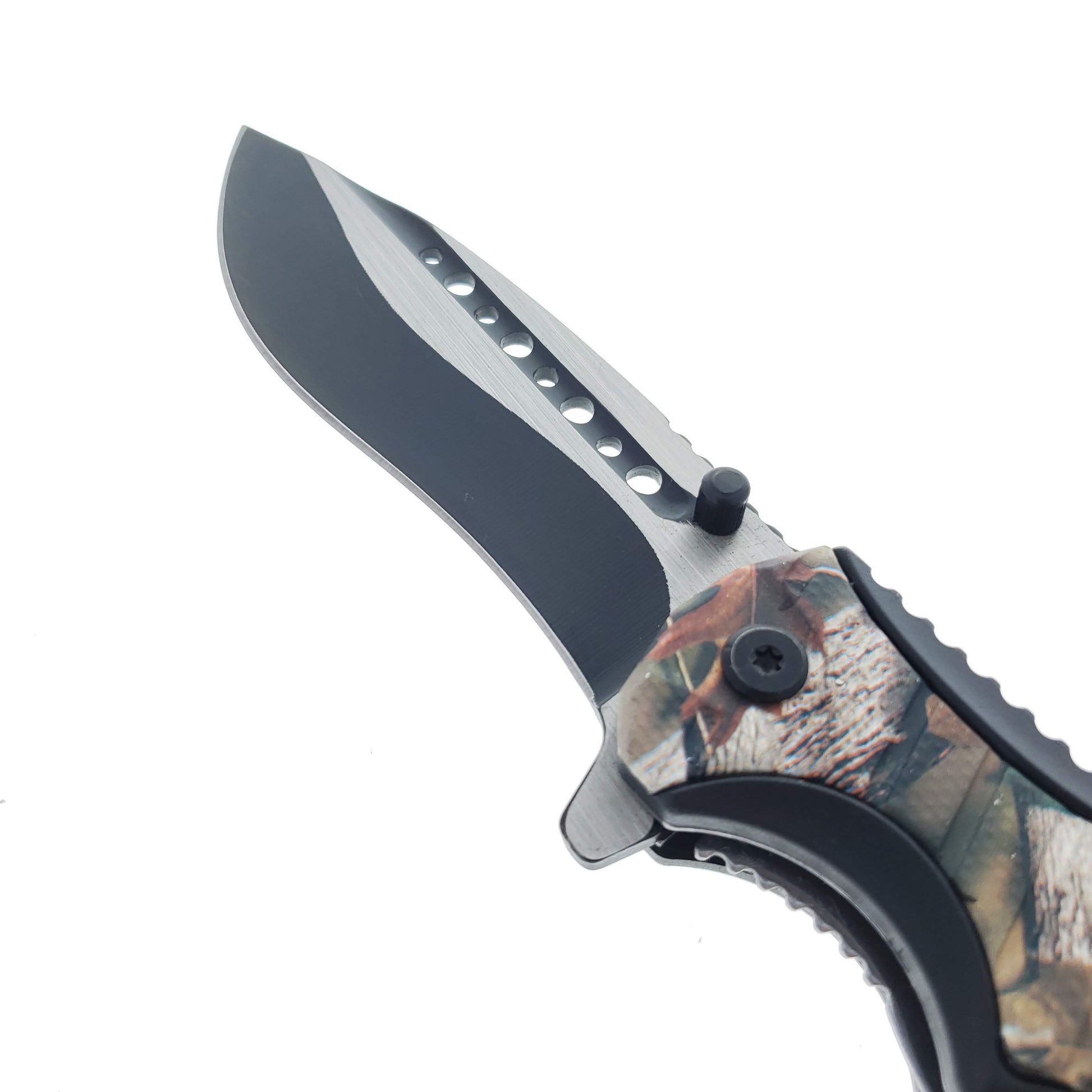 Falcon 8" Spring Assisted Knife Camo Handle w/ paracord