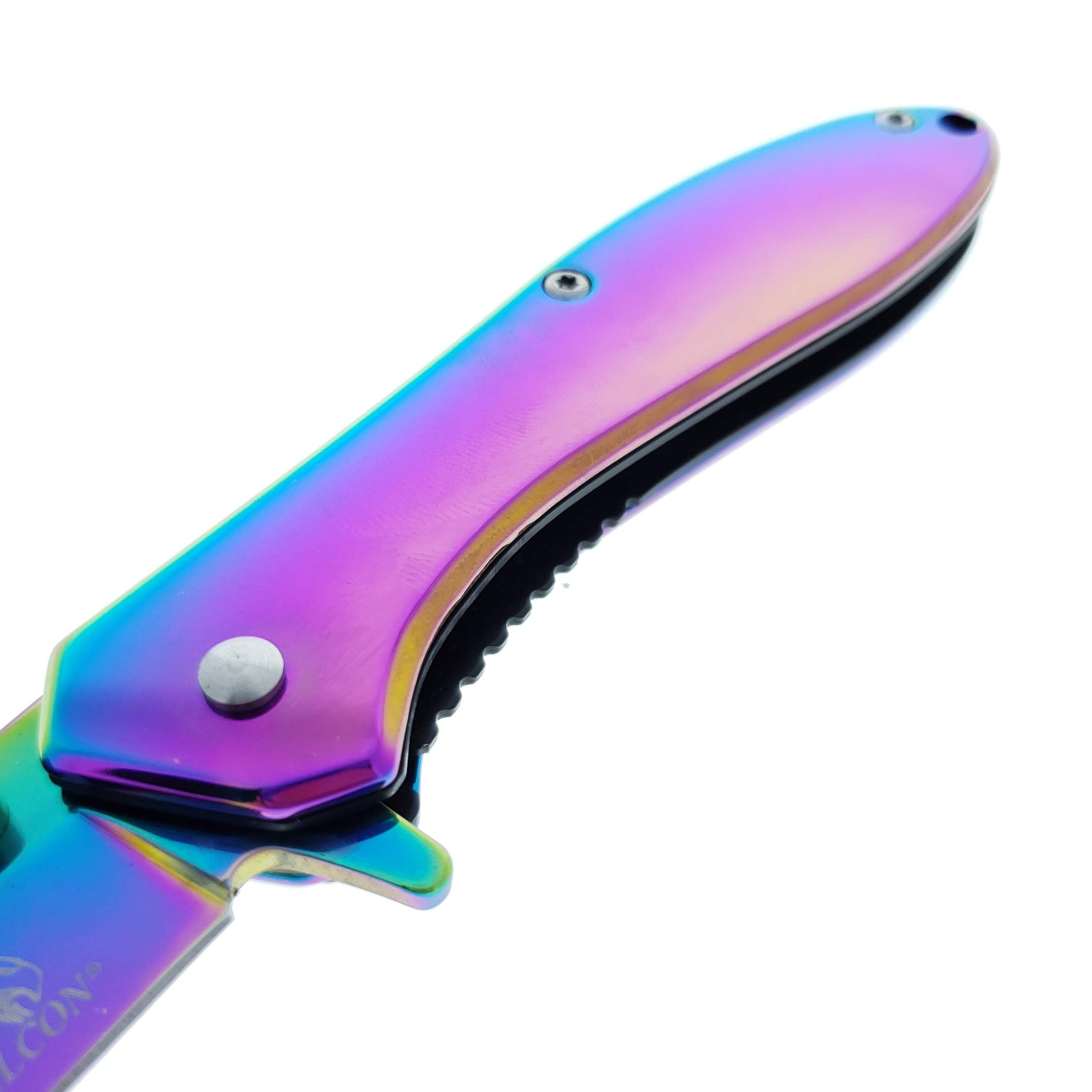 Falcon 8" Rainbow Spring Assisted Knife