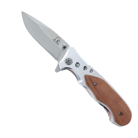 Falcon 8" Overall Spring Assisted Knife w/ Belt Clip Gray