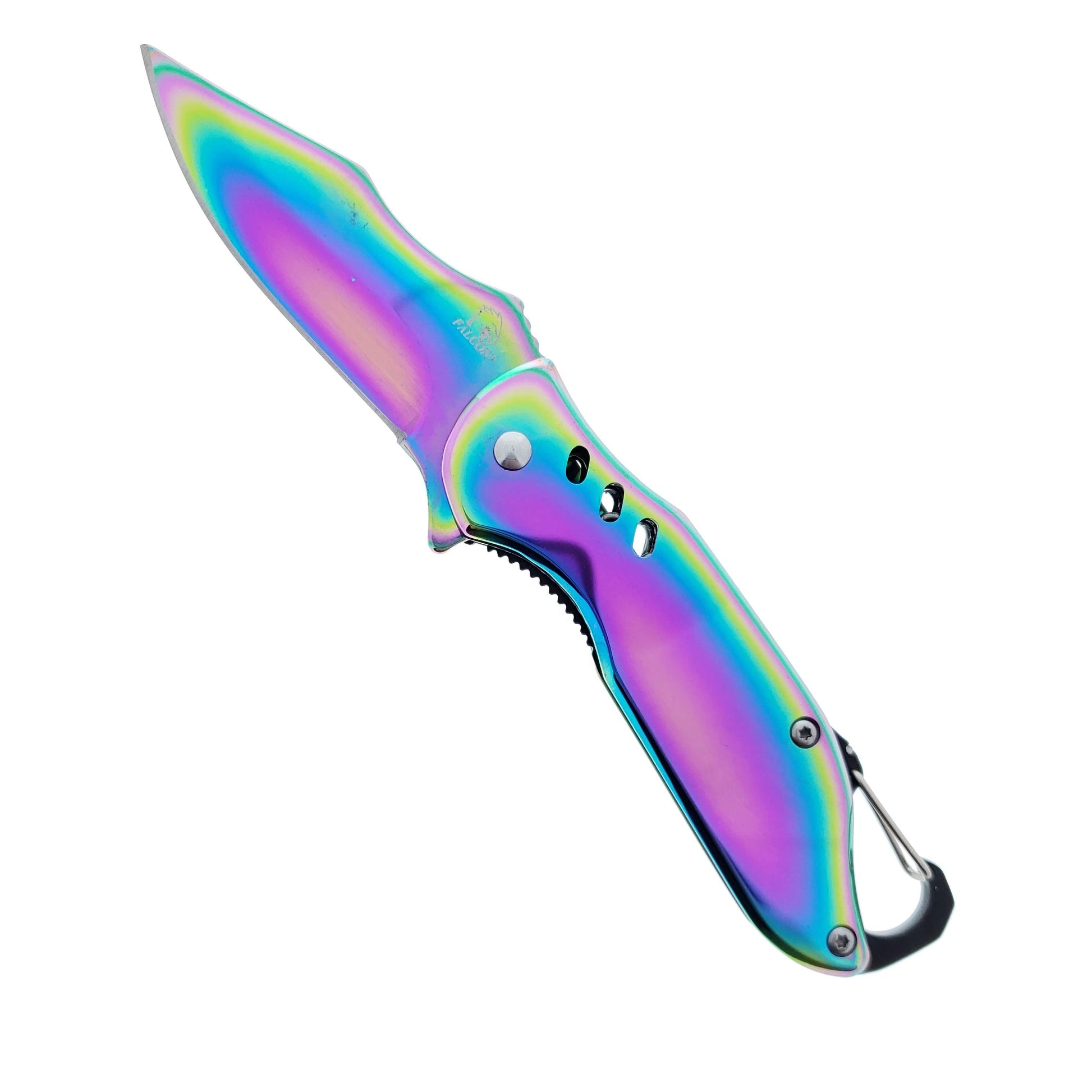 Falcon 6 1/2" Rainbow Spring Assisted Knife