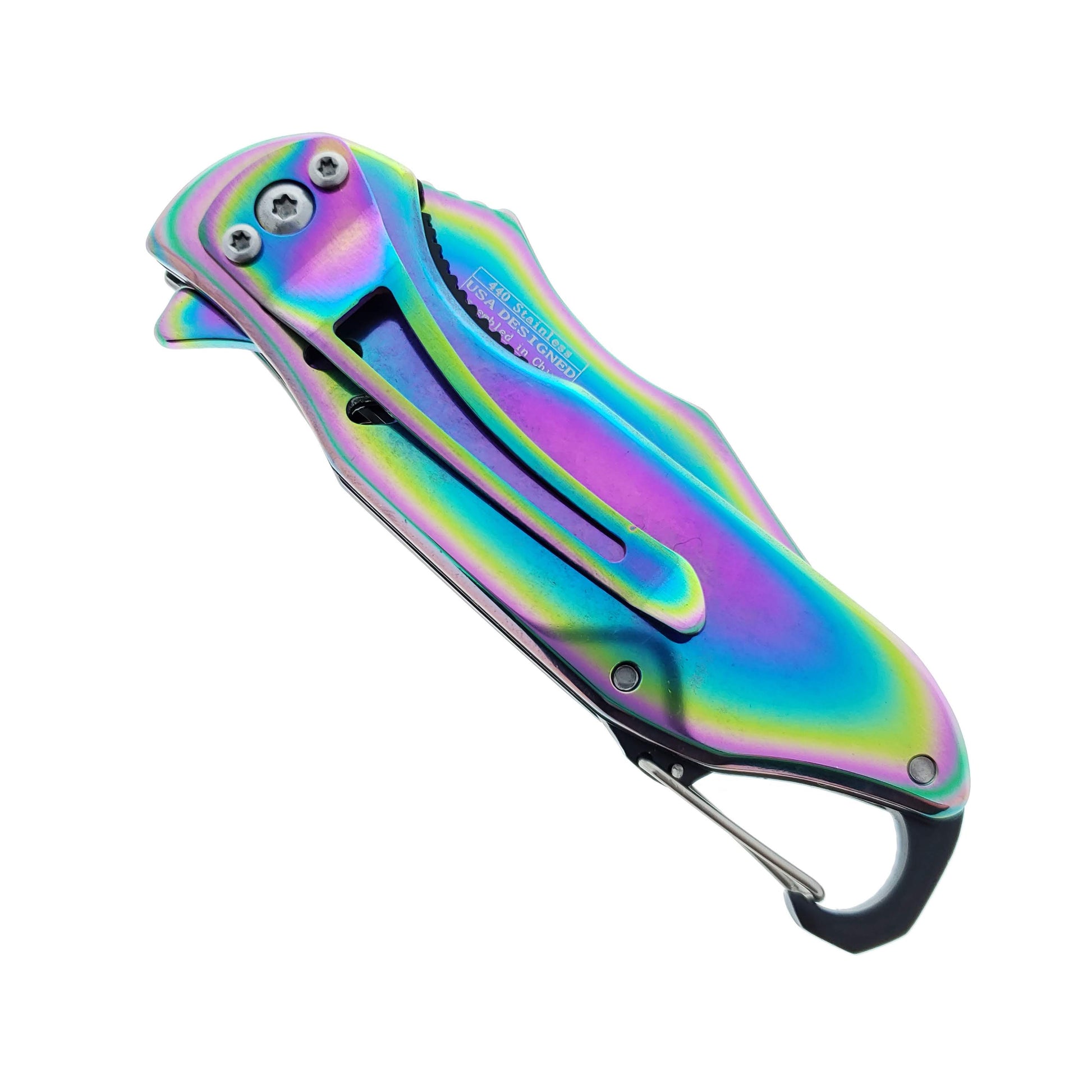 Falcon 6 1/2" Rainbow Spring Assisted Knife