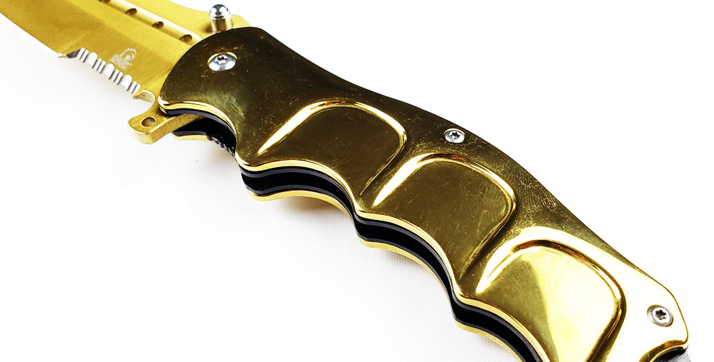 Falcon 8" Overall Gold Coating Metal Knife