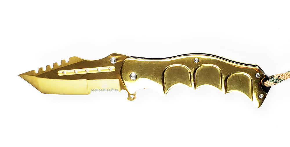 Falcon 8" Overall Gold Coating Metal Knife