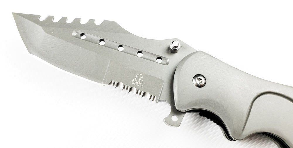 Falcon 8" Overall Gray Coating Metal Knife