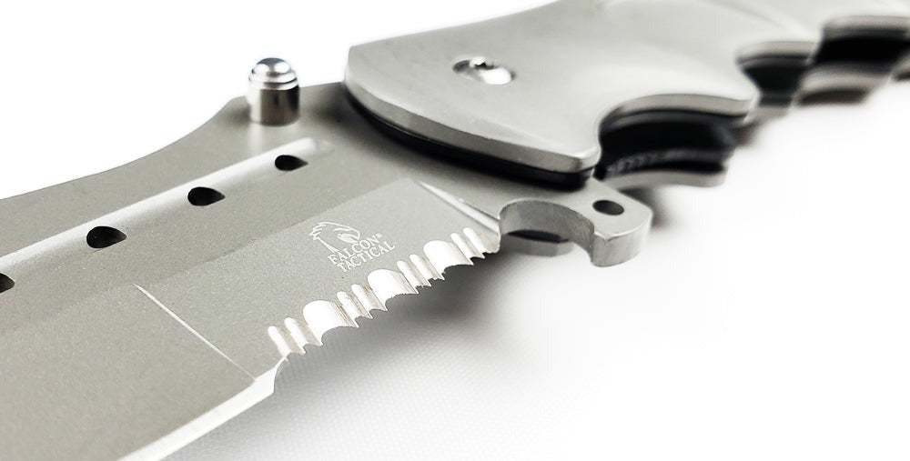 Falcon 8" Overall Gray Coating Metal Knife