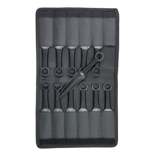 Target Master 12 Pcs Black Throwing Knife