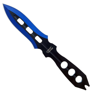 Target Master 3 PC Blue Throwing Knife Set w/ Sheath