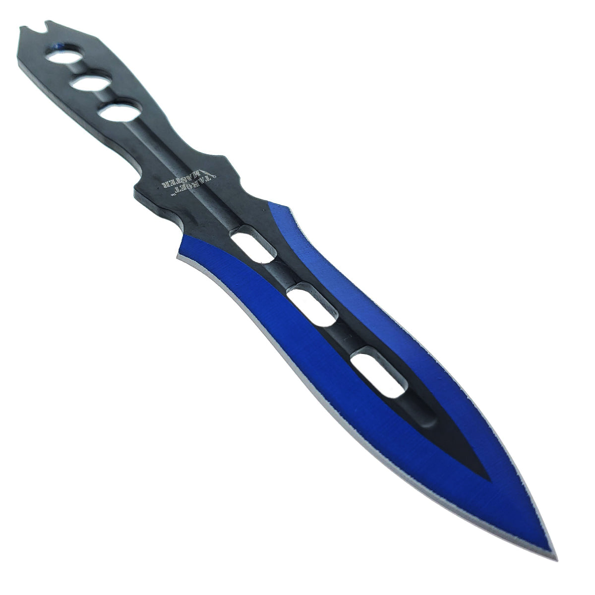 Target Master 3 PC Blue Throwing Knife Set w/ Sheath