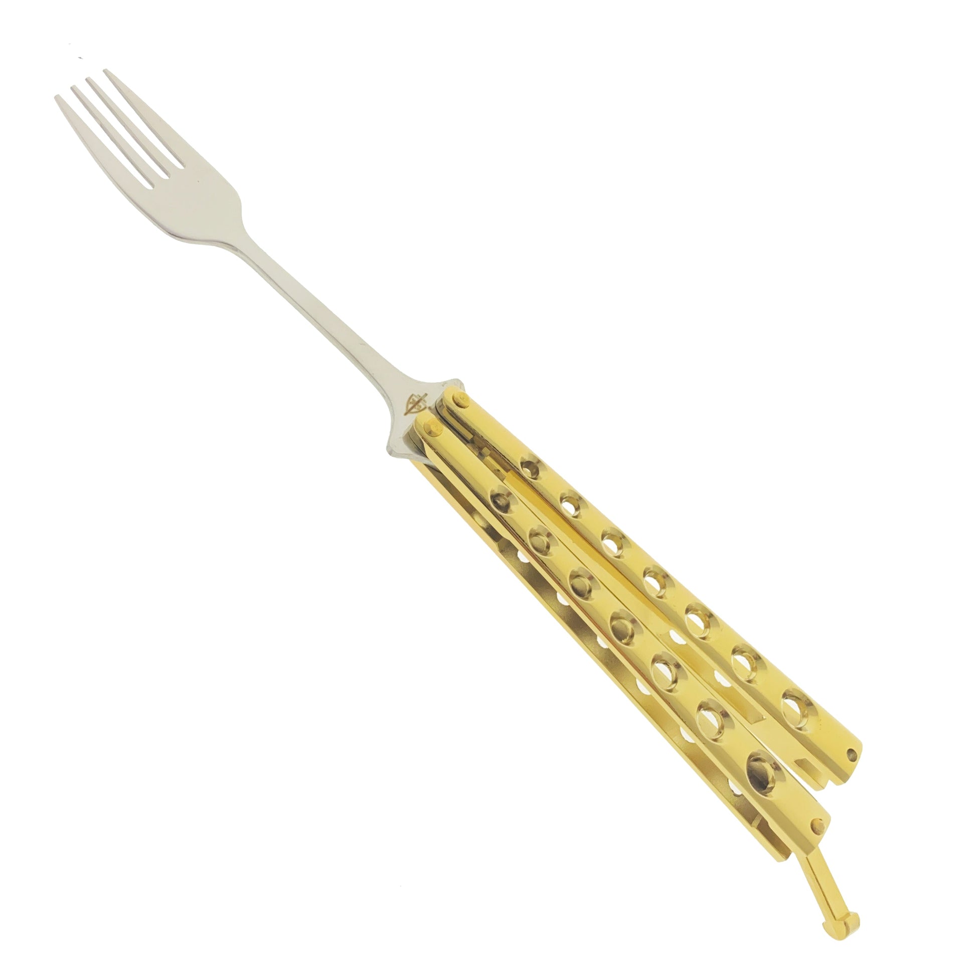 8 1/2" Gold Butterfly Fork