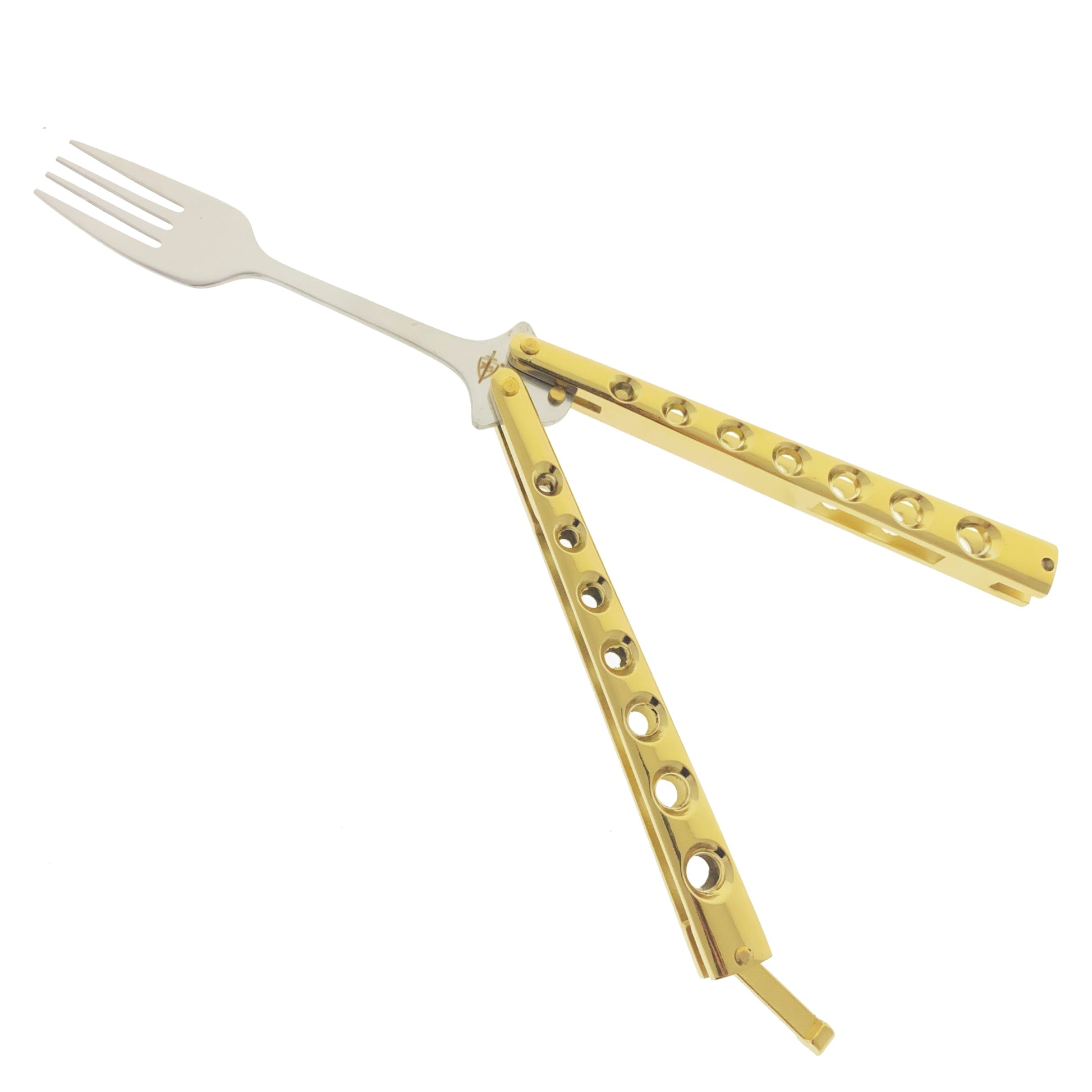 8 1/2" Gold Butterfly Fork