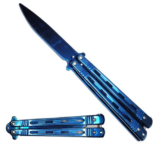 9" Butterfly trainer--Blue