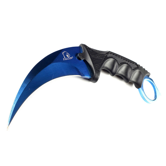 Falcon 7 1/2" Blue Necklace Knife (Karambit)