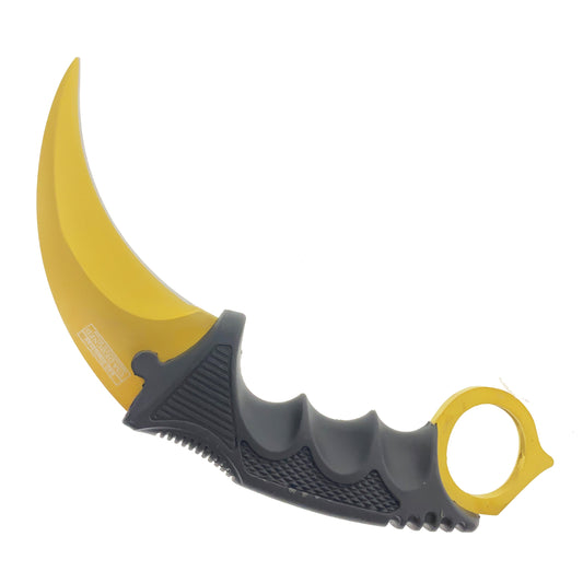 Falcon 7 1/2" Gold Necklace Knife (Karambit)