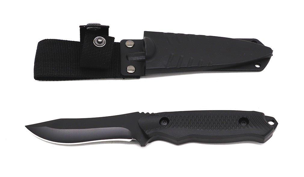 8" Black Hunting Knife